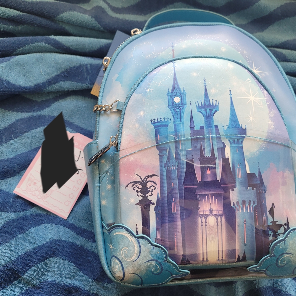 Danielle Nicole Blue Castle Backpack Iridescent Design
